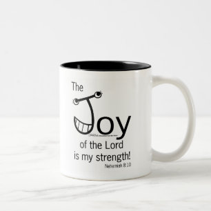 JOY of the Lord Two-Tone Coffee Mug