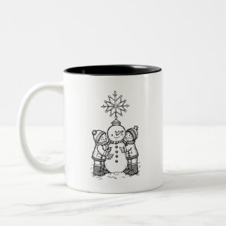 Joy of the snowman Two-Tone coffee mug