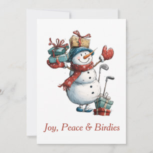 Joy, Peace & Birdies Holiday Card