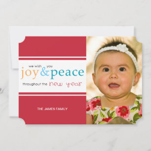 joy & peace holiday card