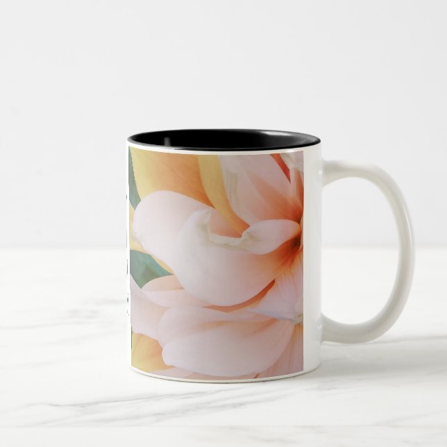 Joy Peace Hope Love Floral Mug (Right)