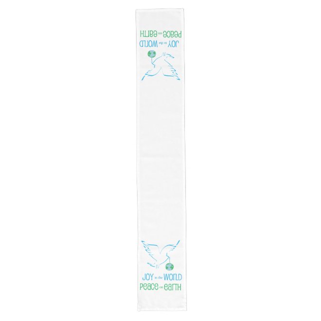 Joy & Peace World Long Table Runner (Front)