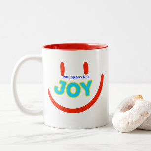 Joy ( Philippians 4 : 4 ) Mug&Cup Two-Tone Coffee Mug