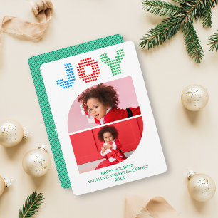 Joy Photo Christmas Greeting Card
