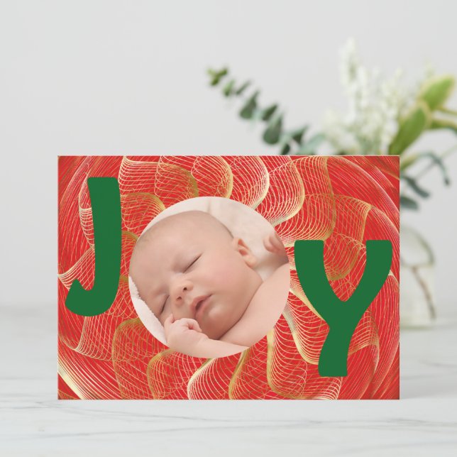 Joy Photo Holiday Card (Standing Front)
