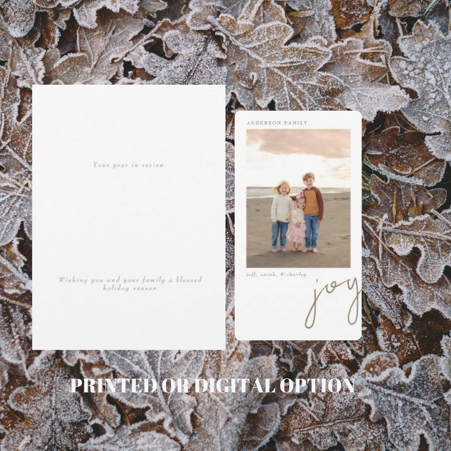 Joy Photo Holiday Card (Creator Uploaded)