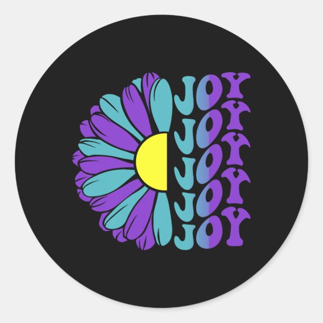 Joy Prevention Suower Classic Round Sticker (Front)