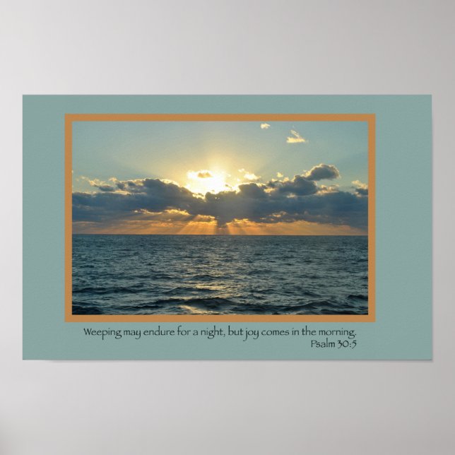 Joy (Psalm 30:5) Poster (Front)