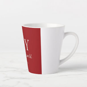 JOY Psalm 98:4 Christmas Gift Latte Mug