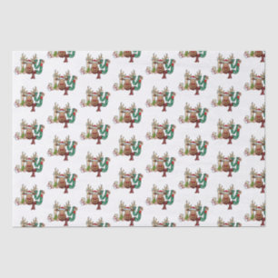 Joy Reindeer Fun Christmas Holiday  Tissue Paper