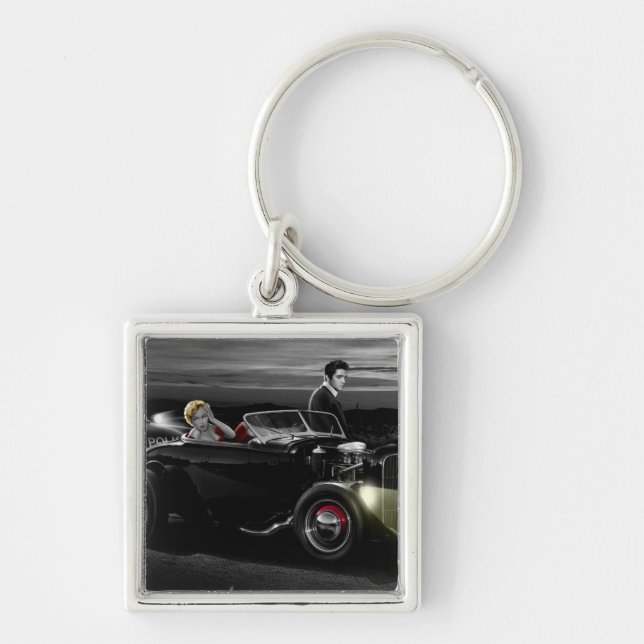 Joy Ride B&W Key Ring (Front)