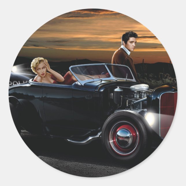 Joy Ride Classic Round Sticker (Front)