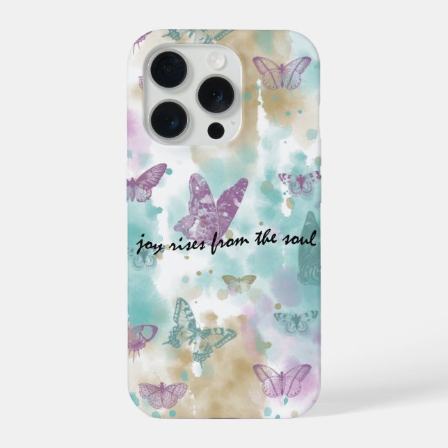 Joy Rises from the Soul iPhone Case (Back)