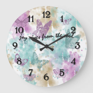 Joy Rises from the Soul Large Clock