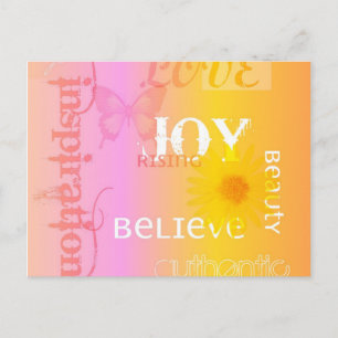 Joy Rising Pastel Postcard