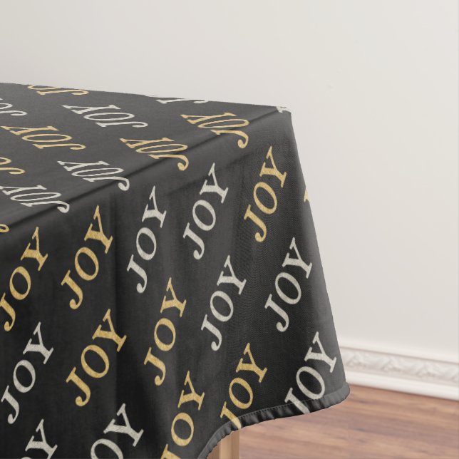 JOY (silver / gold glitter) Tablecloth (In Situ)