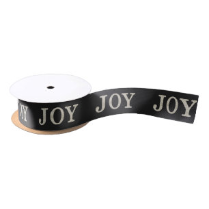 JOY (silver) Satin Ribbon