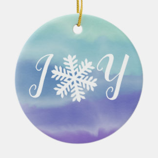 Joy Snowflake Ceramic Tree Decoration