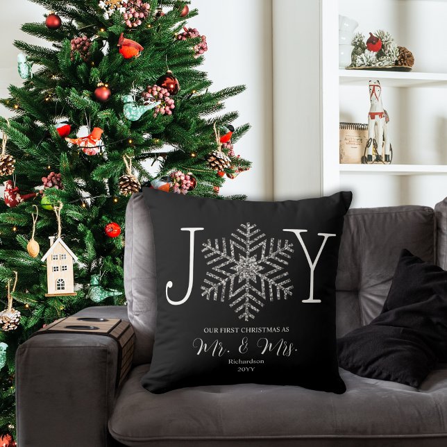 Joy Snowflake First Christmas as Mr & Mrs Cushion (Creator Uploaded)