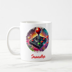 Joy stick for computer games coffee mug