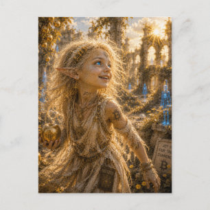 Joy / Sun Child / Ruined Golden Orchard Postcard