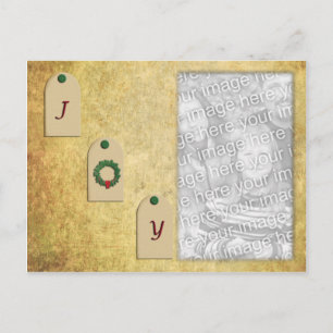 Joy Tag Template Postcard
