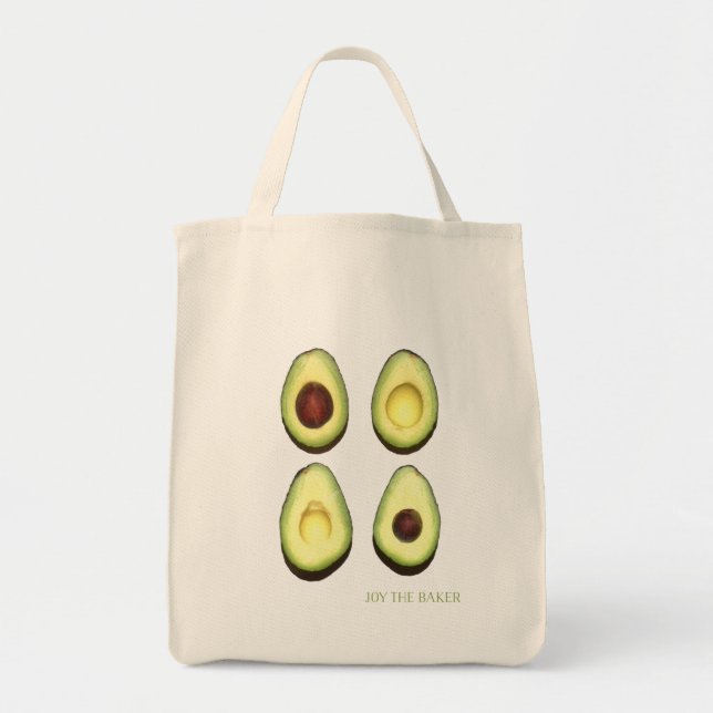 Joy the Baker Avocado Grocery Tote (Front)