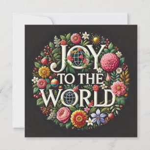 JOY the world greeting Cards