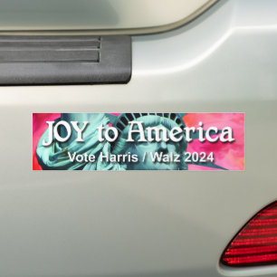 Joy to America Harris Walz Bumper Sticker