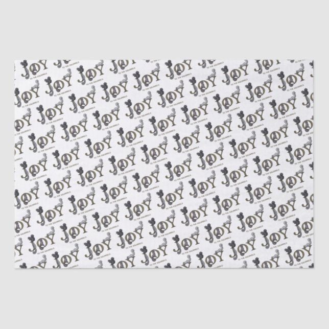 Joy to the Squirrels Holiday Tissue Paper (Front)