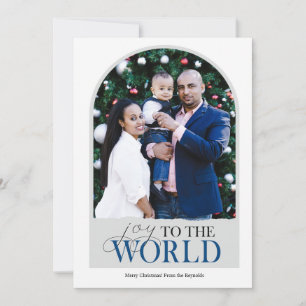 Joy to the World Arch Religious Christmas CARD