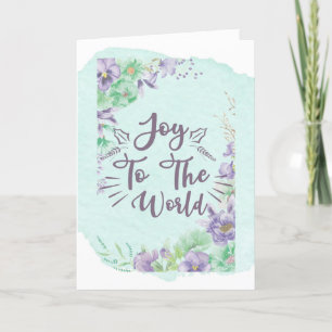Joy to the World Blank Holiday Card