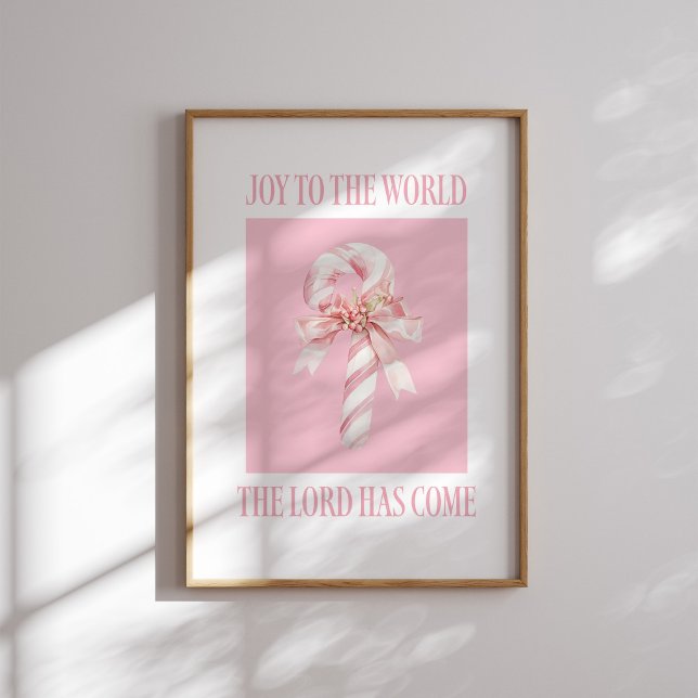 Joy to the World Candy Cane Christmas Poster (Creator Uploaded)