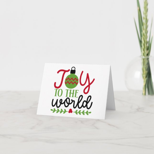 Joy to the World Card (Front)