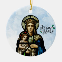 Joy To The World Ceramic Ornament