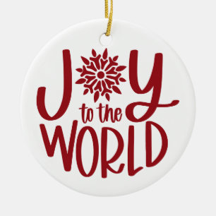 Joy To The World  Ceramic Tree Decoration
