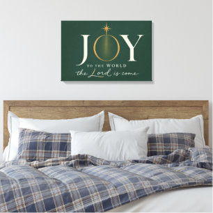 JOY TO THE WORLD Christian Christmas Canvas Print