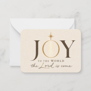 JOY TO THE WORLD   Christian Christmas Card