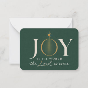 JOY TO THE WORLD   Christian Christmas Card
