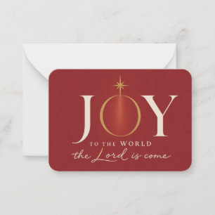 JOY TO THE WORLD   Christian Christmas Card