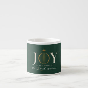 JOY TO THE WORLD Christian Christmas Espresso Cup