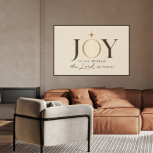 JOY TO THE WORLD Christian Christmas Poster