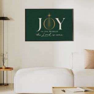 JOY TO THE WORLD Christian Christmas Poster