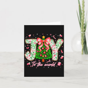Joy To The World Christian Jesus Pjs Xmas Women Gi Card