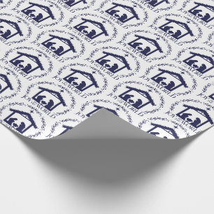 Joy to the World Christian Nativity Wrapping Paper