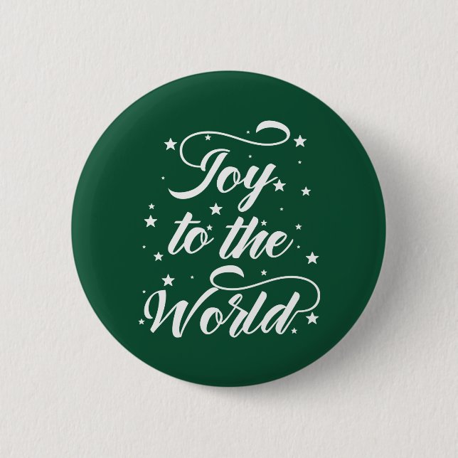 joy to the world Christmas 6 Cm Round Badge (Front)