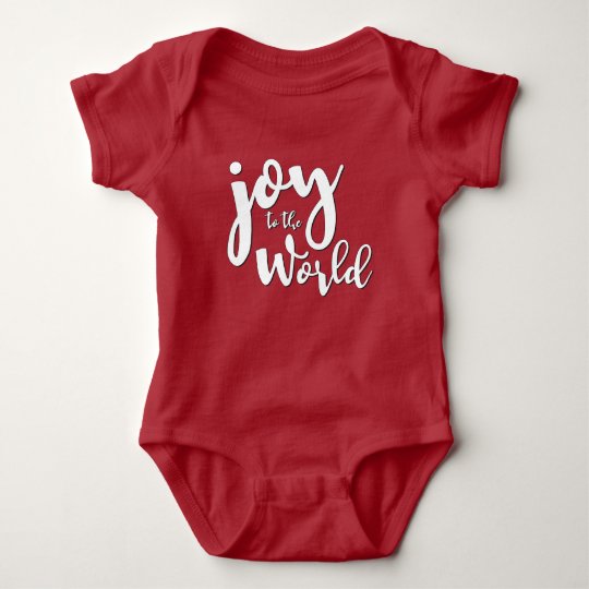 "Joy to the World" Christmas Baby Bodysuit
