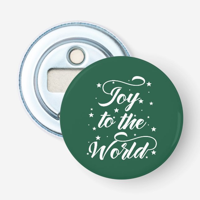 joy to the world Christmas Bottle Opener (Front)