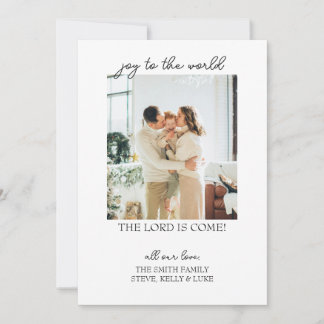 Joy to the World Christmas Card