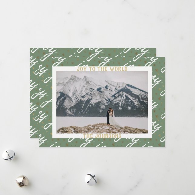 Joy to the World Christmas Card (Front/Back In Situ)